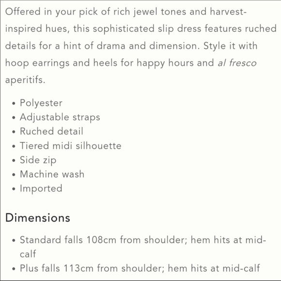 Anthropologie Ruched Slip Dress - bronze - Picture 5 of 9